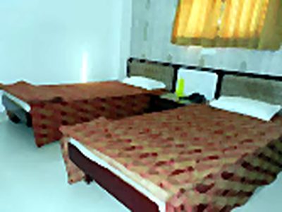 Economy twin room at Shri Shiv Krishna Dham guesthouse, Vrindavan
